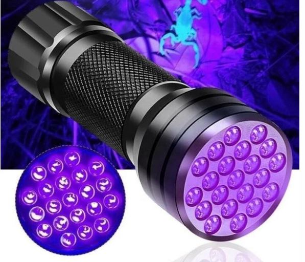 Mini-linterna LED ultravioleta